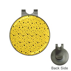 Polkadot Yellow Hat Clips with Golf Markers