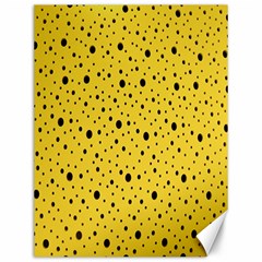 Polkadot Yellow Canvas 12  x 16 