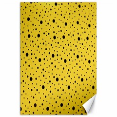 Polkadot Yellow Canvas 20  x 30 