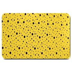 Polkadot Yellow Large Doormat 