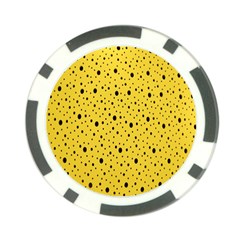 Polkadot Yellow Poker Chip Card Guard