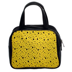 Polkadot Yellow Classic Handbag (Two Sides)