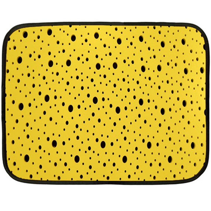 Polkadot Yellow Fleece Blanket (Mini)