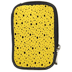 Polkadot Yellow Compact Camera Leather Case by nate14shop