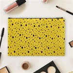 Polkadot Yellow Cosmetic Bag (Large) Back