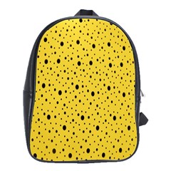 Polkadot Yellow School Bag (Large)