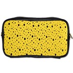 Polkadot Yellow Toiletries Bag (Two Sides) Front