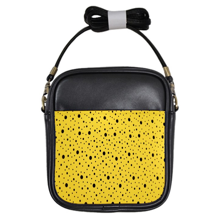 Polkadot Yellow Girls Sling Bag