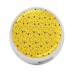 Polkadot Yellow 4-Port USB Hub (One Side)