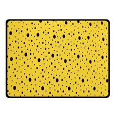 Polkadot Yellow Fleece Blanket (Small)