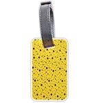 Polkadot Yellow Luggage Tag (one side) Front