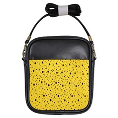 Polkadot Yellow Girls Sling Bag by nate14shop