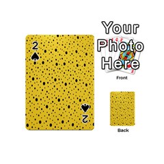 Polkadot Yellow Playing Cards 54 Designs (Mini)