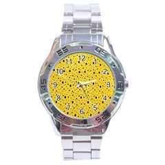 Polkadot Yellow Stainless Steel Analogue Watch