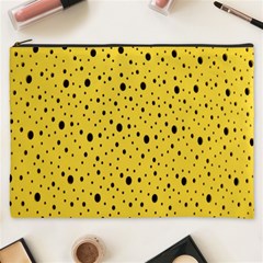 Polkadot Yellow Cosmetic Bag (XXXL)