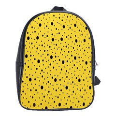 Polkadot Yellow School Bag (XL)