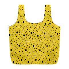 Polkadot Yellow Full Print Recycle Bag (L)