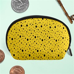 Polkadot Yellow Accessory Pouch (Large)