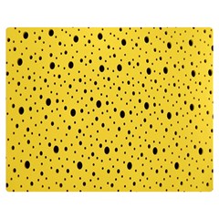 Polkadot Yellow Double Sided Flano Blanket (Medium) 