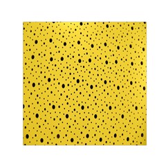 Polkadot Yellow Square Satin Scarf (30  x 30 )