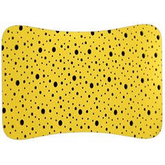 Polkadot Yellow Velour Seat Head Rest Cushion