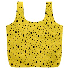 Polkadot Yellow Full Print Recycle Bag (XXL)