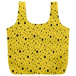 Polkadot Yellow Full Print Recycle Bag (XXL) Back