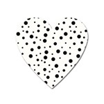 Motif-polkadot-001 Heart Magnet Front