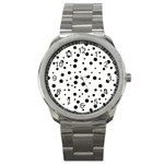 Motif-polkadot-001 Sport Metal Watch Front