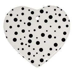 Motif-polkadot-001 Ornament (heart) by nate14shop