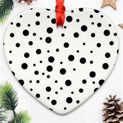 Motif-polkadot-001 Ornament (heart) by nate14shop