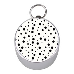 Motif-polkadot-001 Mini Silver Compasses by nate14shop