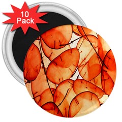 Orange 3  Magnets (10 Pack)  by nate14shop