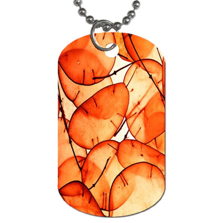 Orange Dog Tag (One Side)