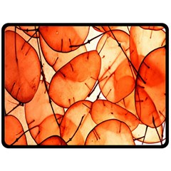 Orange Fleece Blanket (large)  by nate14shop