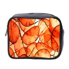 Orange Mini Toiletries Bag (two Sides) by nate14shop