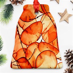 Orange Bell Ornament (two Sides) by nate14shop