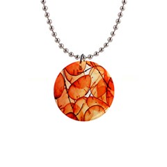 Orange 1  Button Necklace by nate14shop