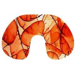 Orange Travel Neck Pillow by nate14shop