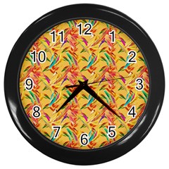 Pattern Wall Clock (black) by nate14shop