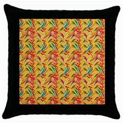 Pattern Throw Pillow Case (black)