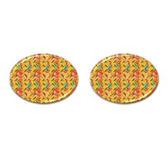 Pattern Cufflinks (oval) by nate14shop