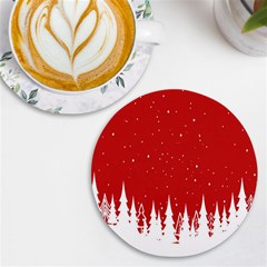 Merry Cristmas,royalty Uv Print Round Tile Coaster by nate14shop