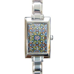 Kashi Rectangle Italian Charm Watch by nate14shop