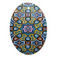 Kashi Oval Ornament (two Sides) by nate14shop