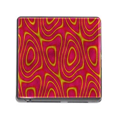 Pattern Pink Memory Card Reader (square 5 Slot)