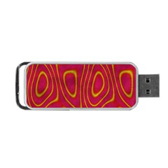 Pattern Pink Portable Usb Flash (two Sides) by nate14shop