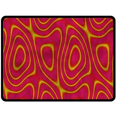 Pattern Pink Double Sided Fleece Blanket (large) 