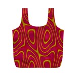 Pattern Pink Full Print Recycle Bag (M) Front