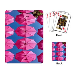 Pink Umbrella Playing Cards Single Design (rectangle) by nate14shop